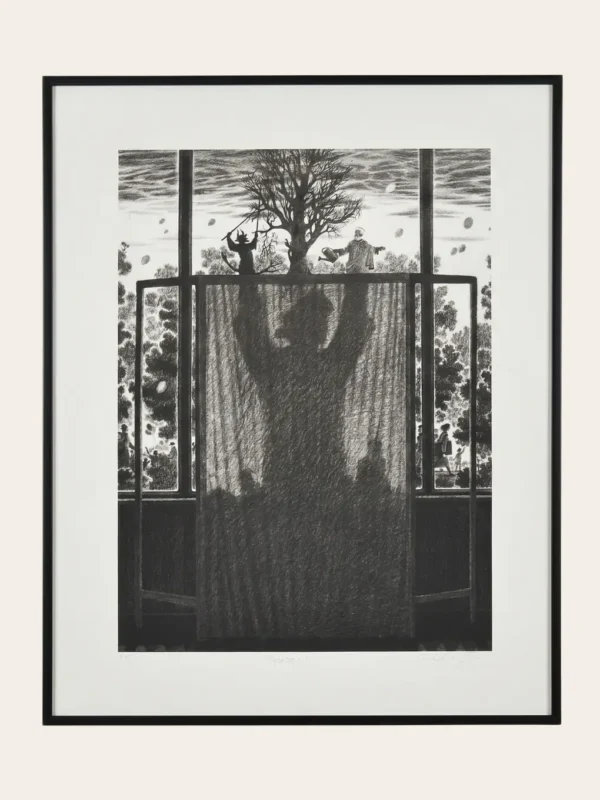 Dmitry Sandjiev Puppeteer original lithograph edition 4 of 75 1981 Making a Film series West 23 art gallery India