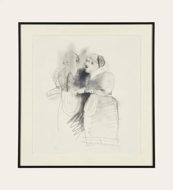 Igor Kovalyov Grandmother Sketch mixed media West 23 art gallery India