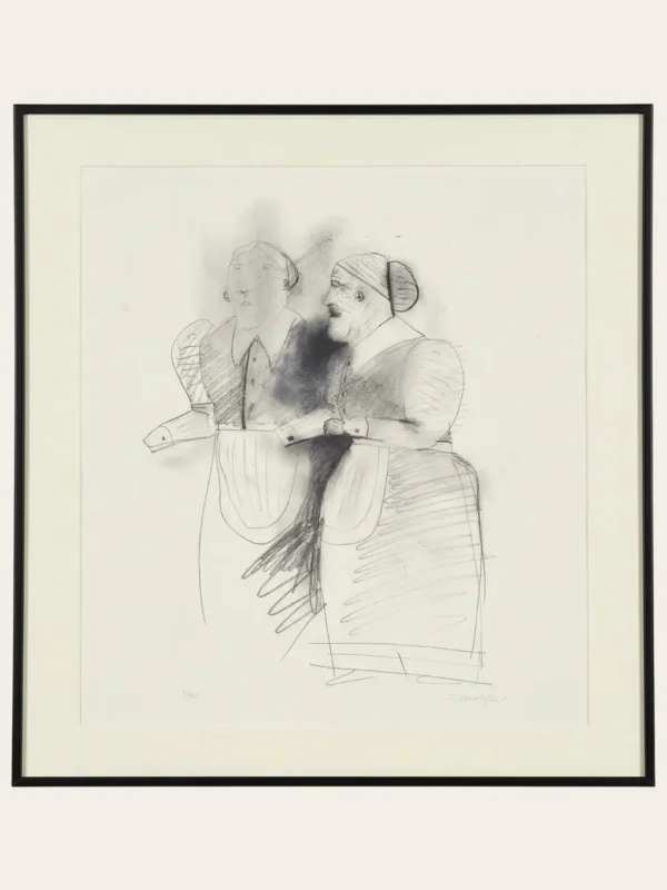 Igor Kovalyov Grandmother Sketch mixed media West 23 art gallery India
