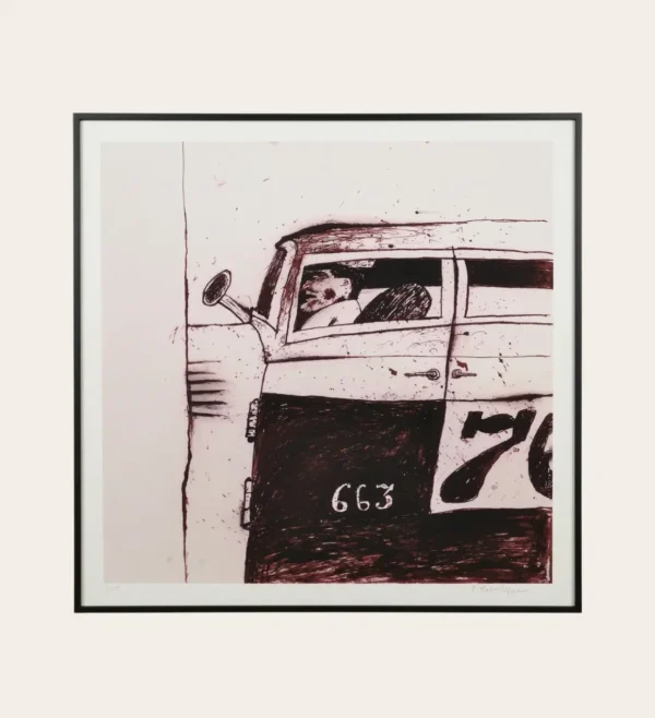 Igor Kovalyov The Driver iris print edition 2 of 25 2003 Lev Moross Gallery certificate West 23 art gallery India