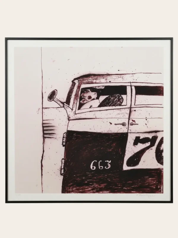 Igor Kovalyov The Driver iris print edition 2 of 25 2003 Lev Moross Gallery certificate West 23 art gallery India