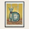 Jose Puig Marti Glamorous Cat original lithograph 214 of 350 signed West 23 art gallery India